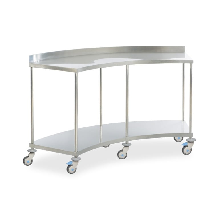 Falcate Table - Instrument Trolley