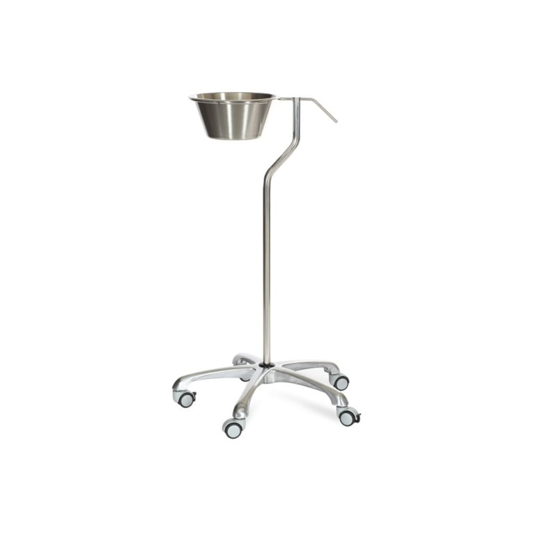 Surgical Trestle Basin with Conical Chamber (Single) - Instrument Trolley