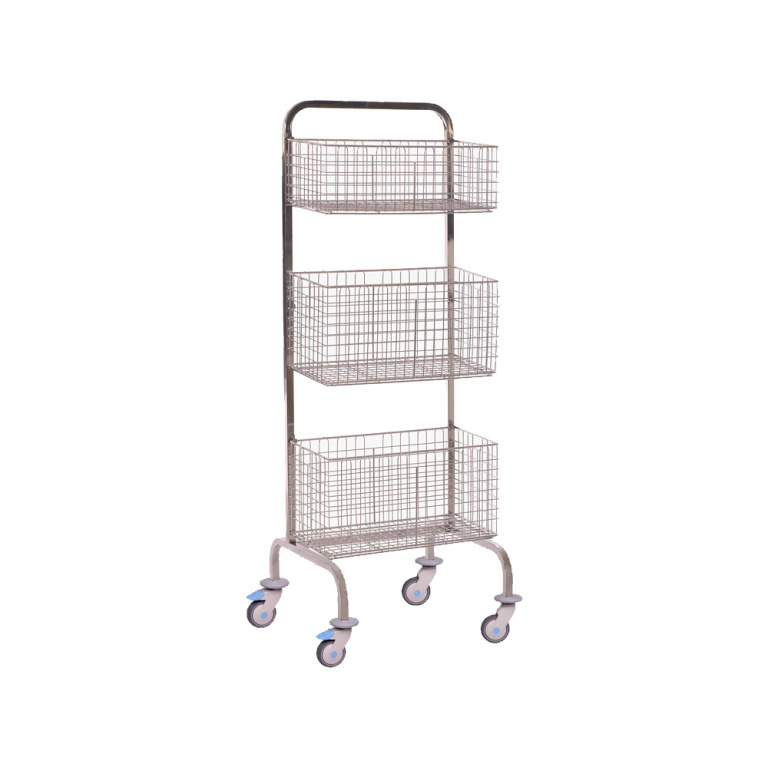 Trolley with 3 Baskets - Instrument Trolley