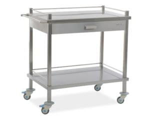 Instrument and Dressing Trolley with Barriers - Instrument Trolley