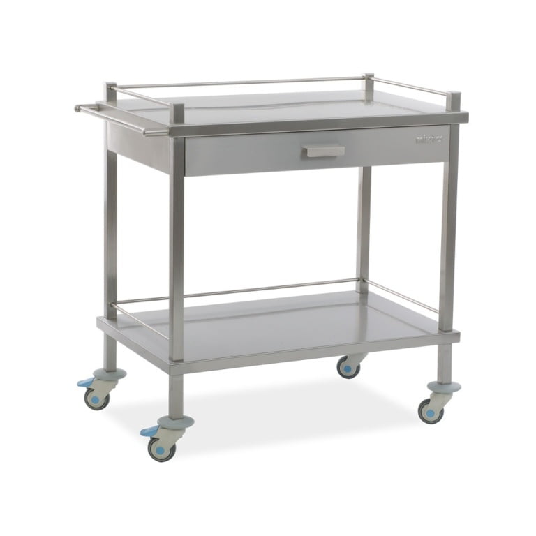 Instrument and Dressing Trolley with Barriers - Instrument Trolley