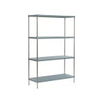 Inox + Plastic Panel Shelf System - Storage system